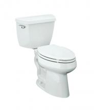 Kohler Highline Comfort Height 2-Piece 1.28 GPF Single Flush Elongated Bowl Toilet in White