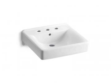 Kohler Soho Wall-Mount Bathroom Sink in White
