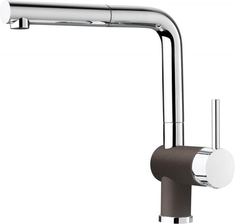 Blanco Single-Lever Pull-Out Faucet, Café/Chrome