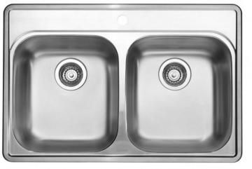 Blanco Stainless Steel Topmount Kitchen Sink, 1-Hole