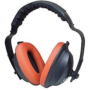 Condor 21dB Over-the-Head Ear Muffs, Black, Red