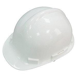 Condor Front Brim Hard Hat, 4 pt. Ratchet Suspension, White, Hat Size: 6-1/2 to 8