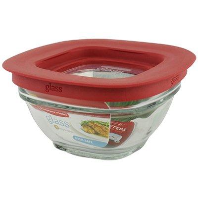 Rubbermaid Food Storage Container, Glass, 1-Cup Square