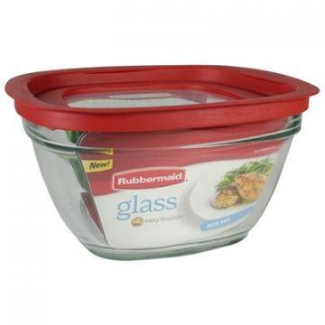 Rubbermaid Food Storage Container, Glass, 11.5-Cup Square