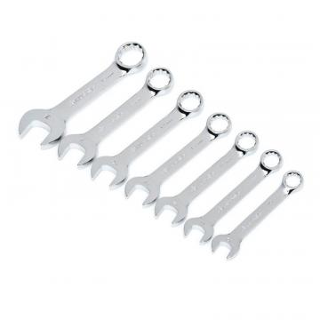 Husky Stubby Combination Wrench Set 7 Pieces Metric