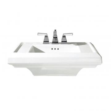 American Standard Town Square 24" Bathroom Pedestal Sink Basin with 4" Faucet Spacing in White