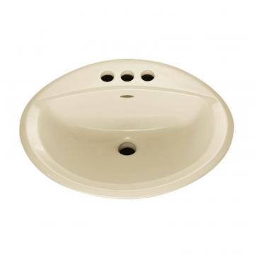 American Standard Aqualyn Self-Rimming Drop-In Bathroom Sink in Linen
