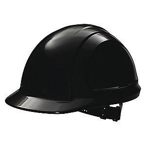 Honeywell Front Brim Hard Hat, 4 pt. Pinlock Suspension, Black