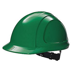 Honeywell Front Brim Hard Hat, 4 pt. Pinlock Suspension, Green