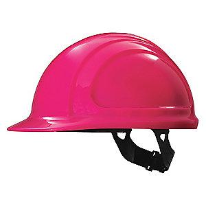 Honeywell Front Brim Hard Hat, 4 pt. Pinlock Suspension, Hot Pink