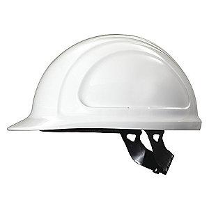 Honeywell Front Brim Hard Hat, 4 pt. Pinlock Suspension, White, Hat Size: 6-3/4 to 7-3/8