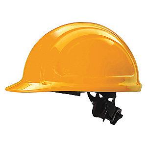 Honeywell Front Brim Hard Hat, 4 pt. Ratchet Suspension, Orange