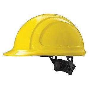 Honeywell Front Brim Hard Hat, 4 pt. Ratchet Suspension, Yellow
