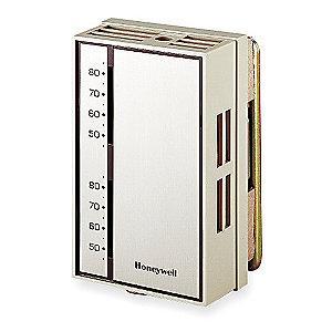 Honeywell Line Volt Mechanical Tstat for Heating and Cooling, 120 to 240VAC
