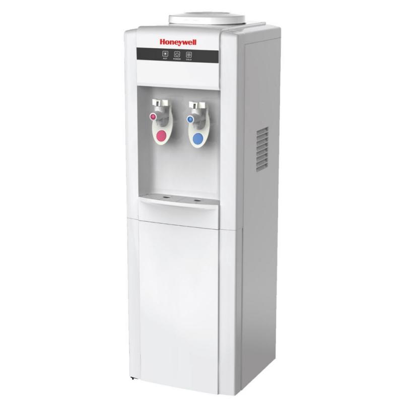 Honeywell 39” Top Load Freestanding Water Cooler Dispenser, Hot And Cold Temp, White