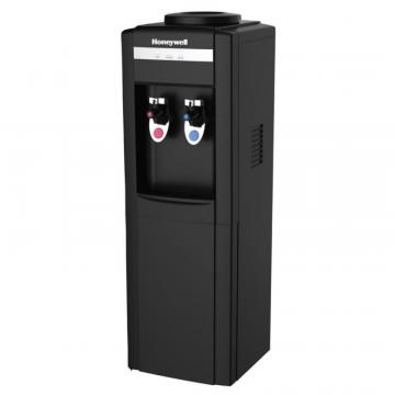 Honeywell 39” Top Load Freestanding Water Cooler Dispenser, Hot And Cold Temp, Black