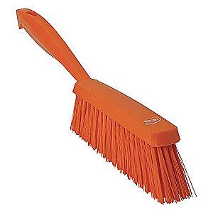 Vikan 14" Polyester Short Handle Bench Brush, Orange
