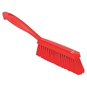 Vikan 14" Polyester Short Handle Bench Brush, Red