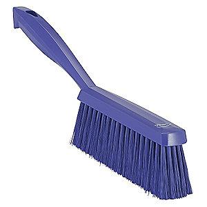 Vikan 14" Polyester Short Handle Bench Brush, Purple