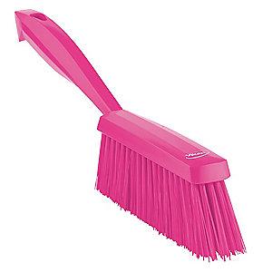 Vikan 14" Polyester Short Handle Bench Brush, Pink