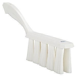 Vikan 13" Polyester Short Handle Bench Brush, White