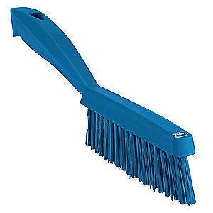 Vikan 11-51/64" Polyester Short Handle Scrub Brush, Blue