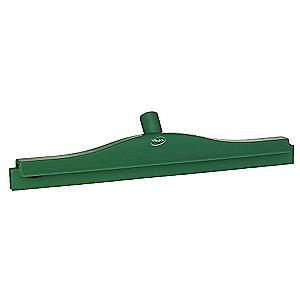 Vikan 20" Straight Double Rubber Floor Squeegee Without Handle, Green