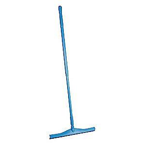 Vikan 20" Straight Rubber Floor Squeegee With Handle, Blue