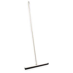 Vikan 28" Straight Double Foam Rubber Floor Squeegee With Handle, White