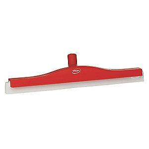 Vikan 20" Straight Double Foam Rubber Floor Squeegee Without Handle, Red