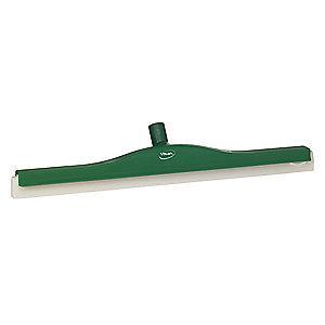 Vikan 24" Straight Double Foam Rubber Floor Squeegee Without Handle, Green