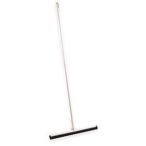 Vikan 24" Straight Double Foam Rubber Floor Squeegee With Handle, White