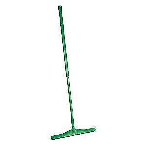 Vikan 20" Straight Rubber Floor Squeegee With Handle, Green