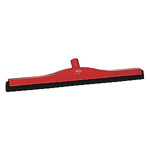 Vikan 24" Straight Double Foam Rubber Floor Squeegee Without Handle, Red