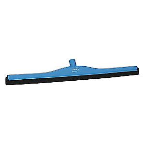 Vikan 28" Straight Double Foam Rubber Floor Squeegee Without Handle, Blue