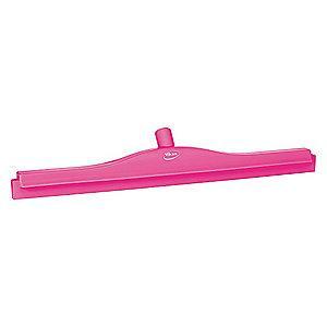 Vikan 24" Straight Double Rubber Floor Squeegee Without Handle, Pink