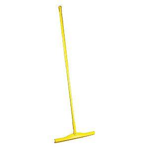 Vikan 20" Straight Rubber Floor Squeegee With Handle, Yellow