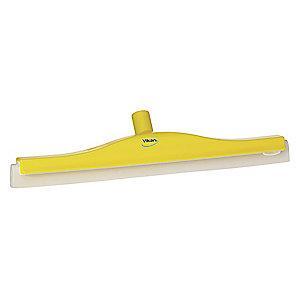 Vikan 20" Straight Double Foam Rubber Floor Squeegee Without Handle, Yellow