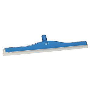 Vikan 24" Straight Double Foam Rubber Floor Squeegee Without Handle, Blue