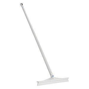 Vikan 20" Straight Rubber Floor Squeegee With Handle, White