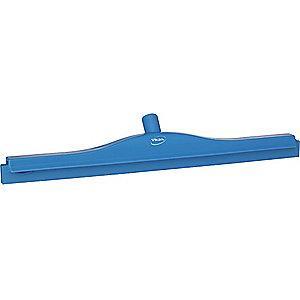 Vikan 24" Straight Double Rubber Floor Squeegee Without Handle, Blue