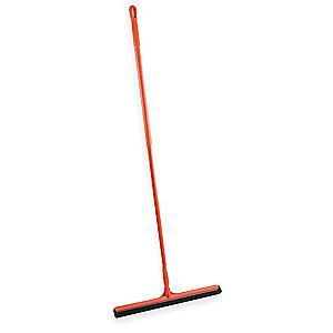 Vikan 28" Straight Double Foam Rubber Floor Squeegee With Handle, Red