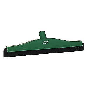 Vikan 16" Straight Double TPE Rubber Floor Squeegee Without Handle, Green