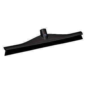 Vikan 16" Straight Rubber Floor Squeegee Without Handle, Black