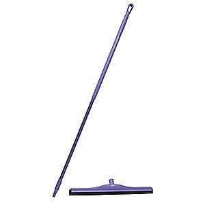 Vikan 24" Straight Double Foam Rubber Floor Squeegee With Handle, Purple