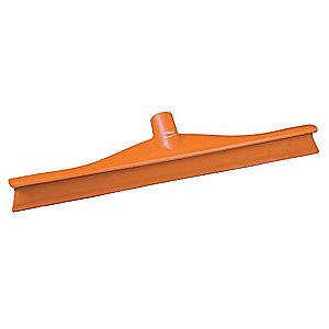 Vikan 16" Straight Rubber Floor Squeegee Without Handle, Orange