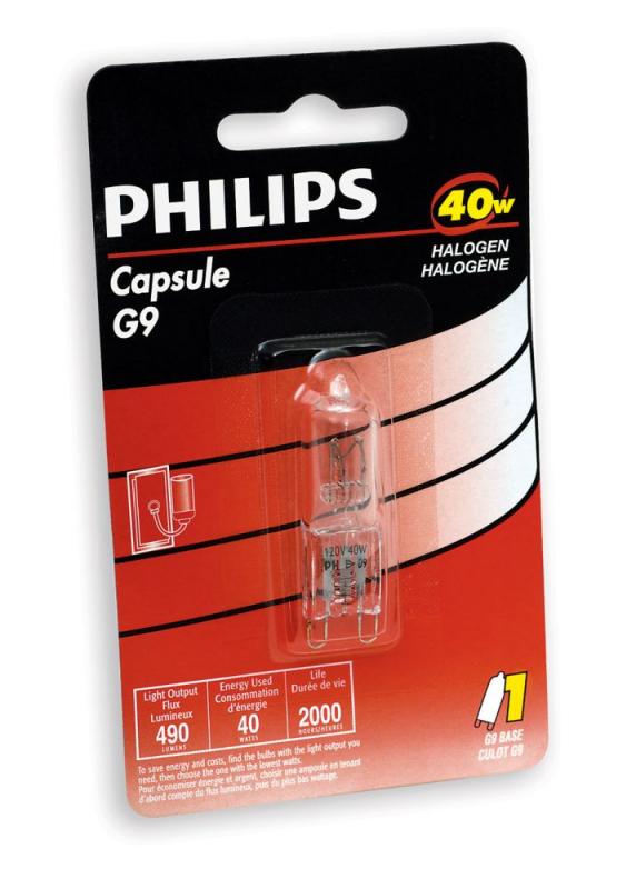 Philips 40W Halogen G9 120 Volt