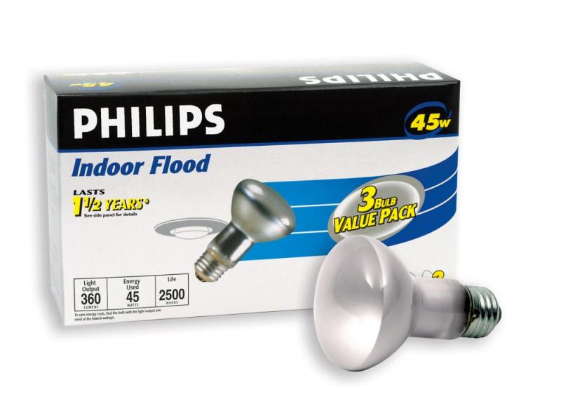 Philips 45W R20 DuraMax Flood Light Bulb - 3 Pack