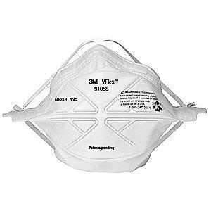 3M N95 Disposable Particulate Respirator, White, S, 50PK