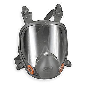 3M Bayonet Connection Low Maintenance Full Face Respirator, 4 Point Suspension, L